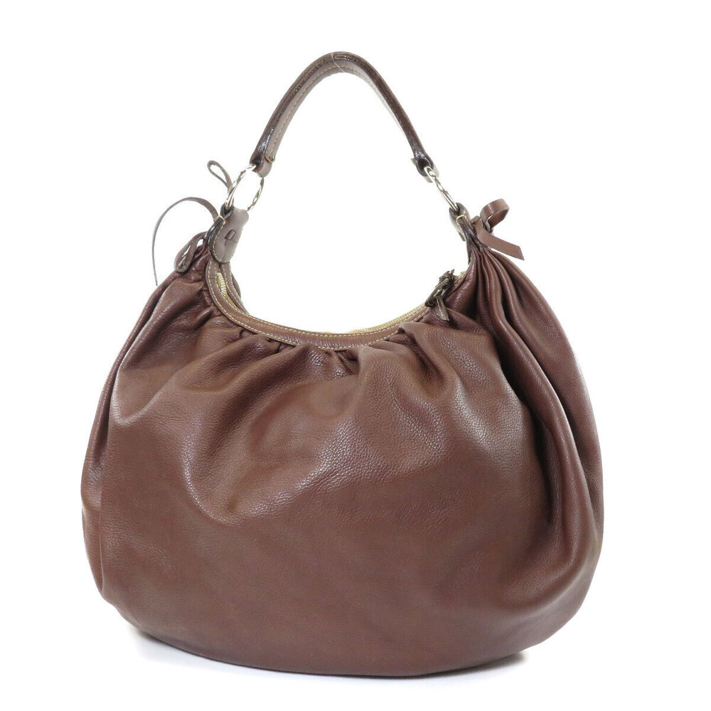 Miu Miu Hobo Leather Shoulder One Shoulder Bag